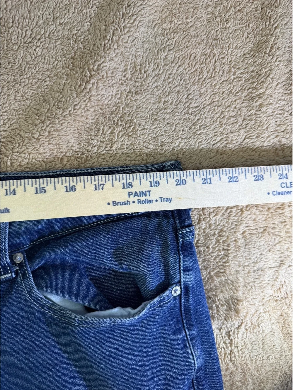 True Religion Ricky Relaxed Straight Jeans Men's Size 36 Blue Denim Actual 40x32
